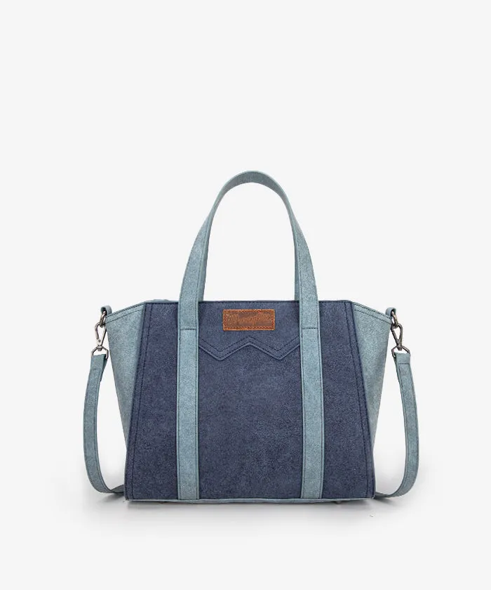 Wrangler Color Block Western Tote Carry Bag Set