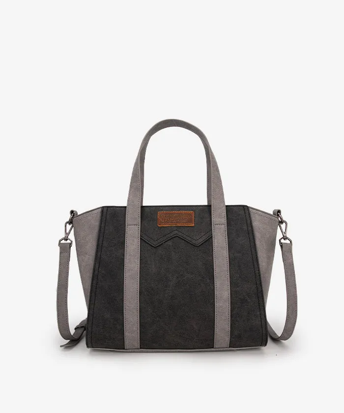 Wrangler Color Block Western Tote Carry Bag Set