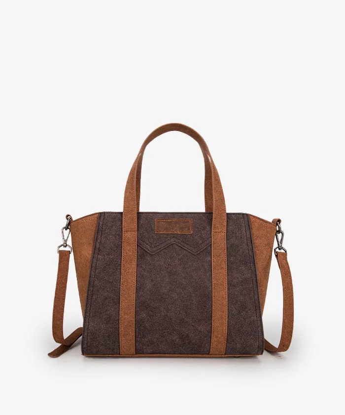 Wrangler Color Block Western Tote Carry Bag Set