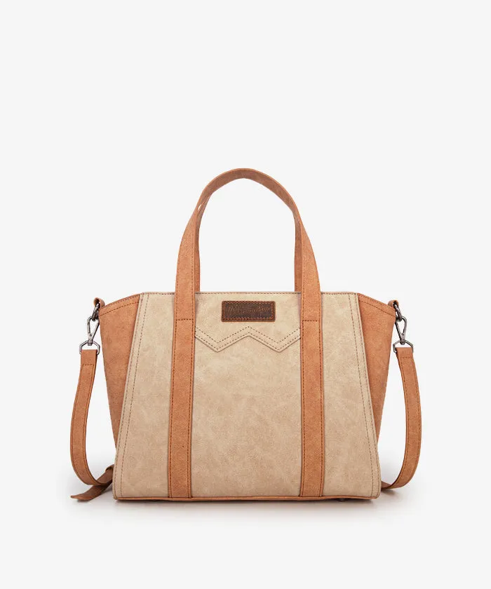 Wrangler Color Block Western Tote Carry Bag Set