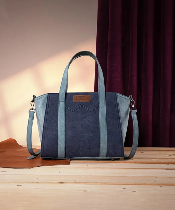Wrangler Color Block Western Tote Carry Bag Set