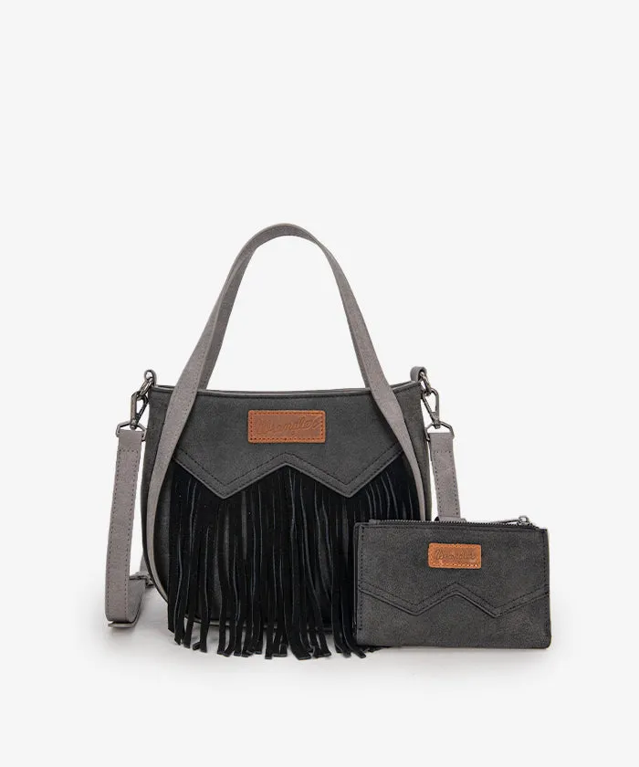 Wrangler Fringe Western Tote Bag Set