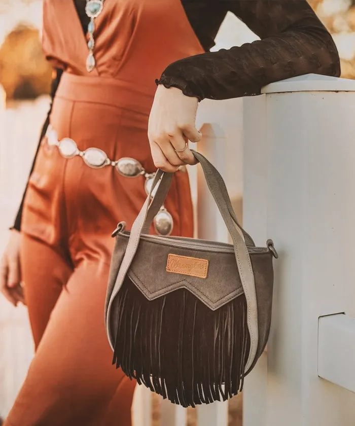 Wrangler Fringe Western Tote Bag Set