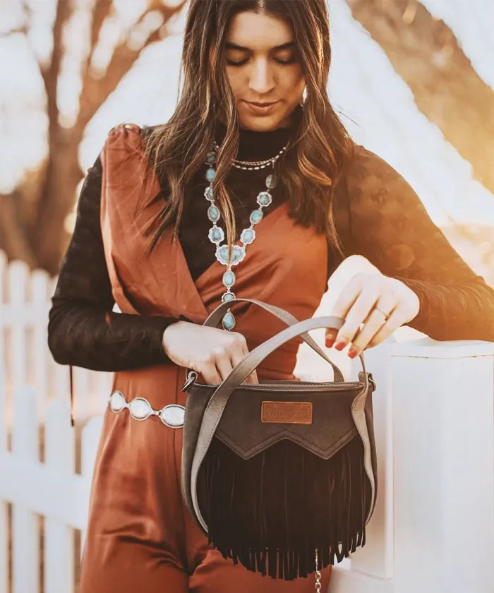 Wrangler Fringe Western Tote Bag Set