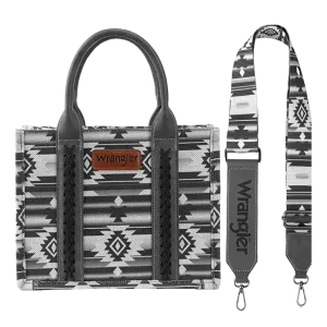 Wrangler Ladies Southwestern Small Black Crossbody Tote Bag WG2203A-8120SBK