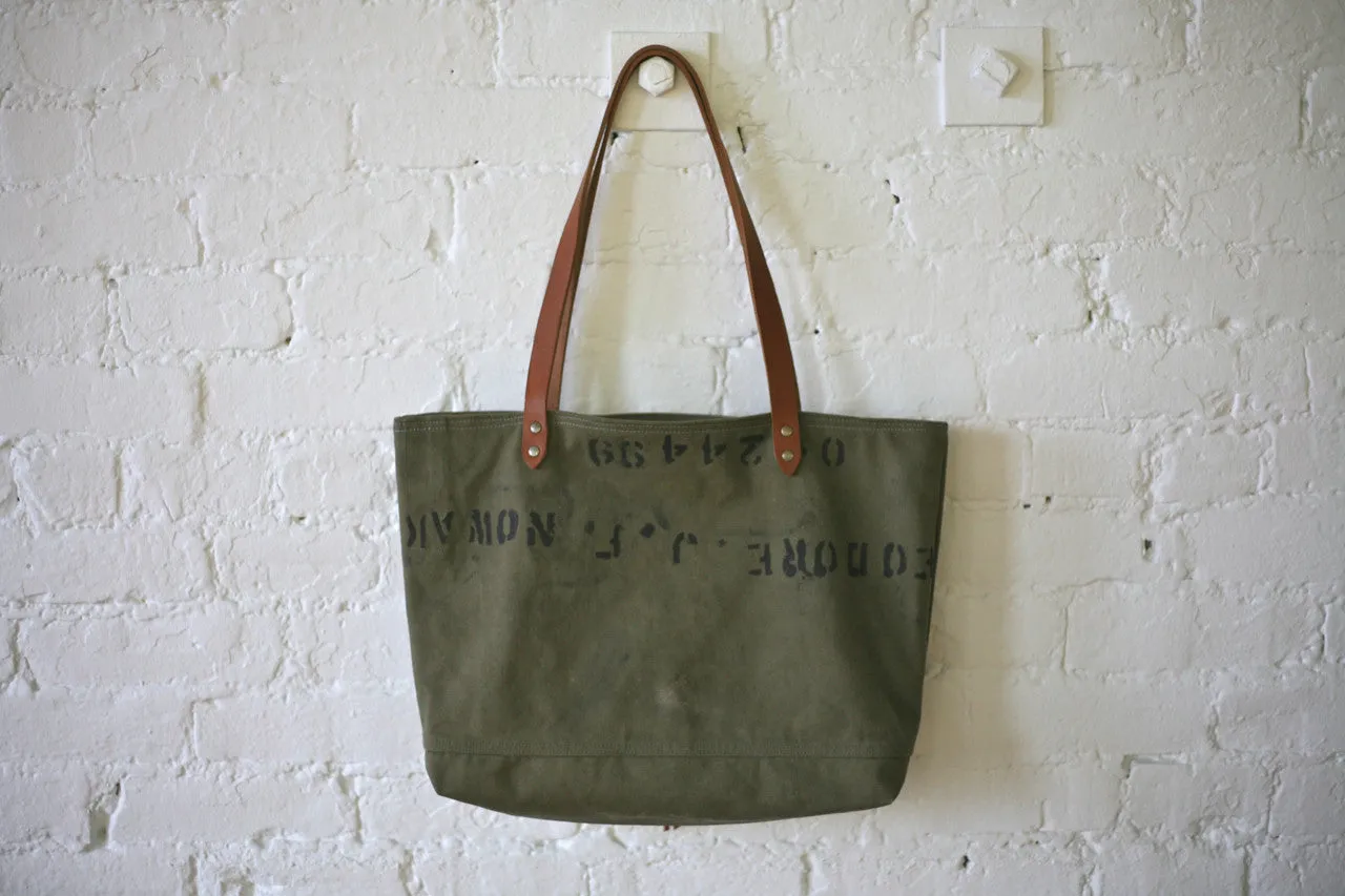 WWII era Canvas Tote Bag