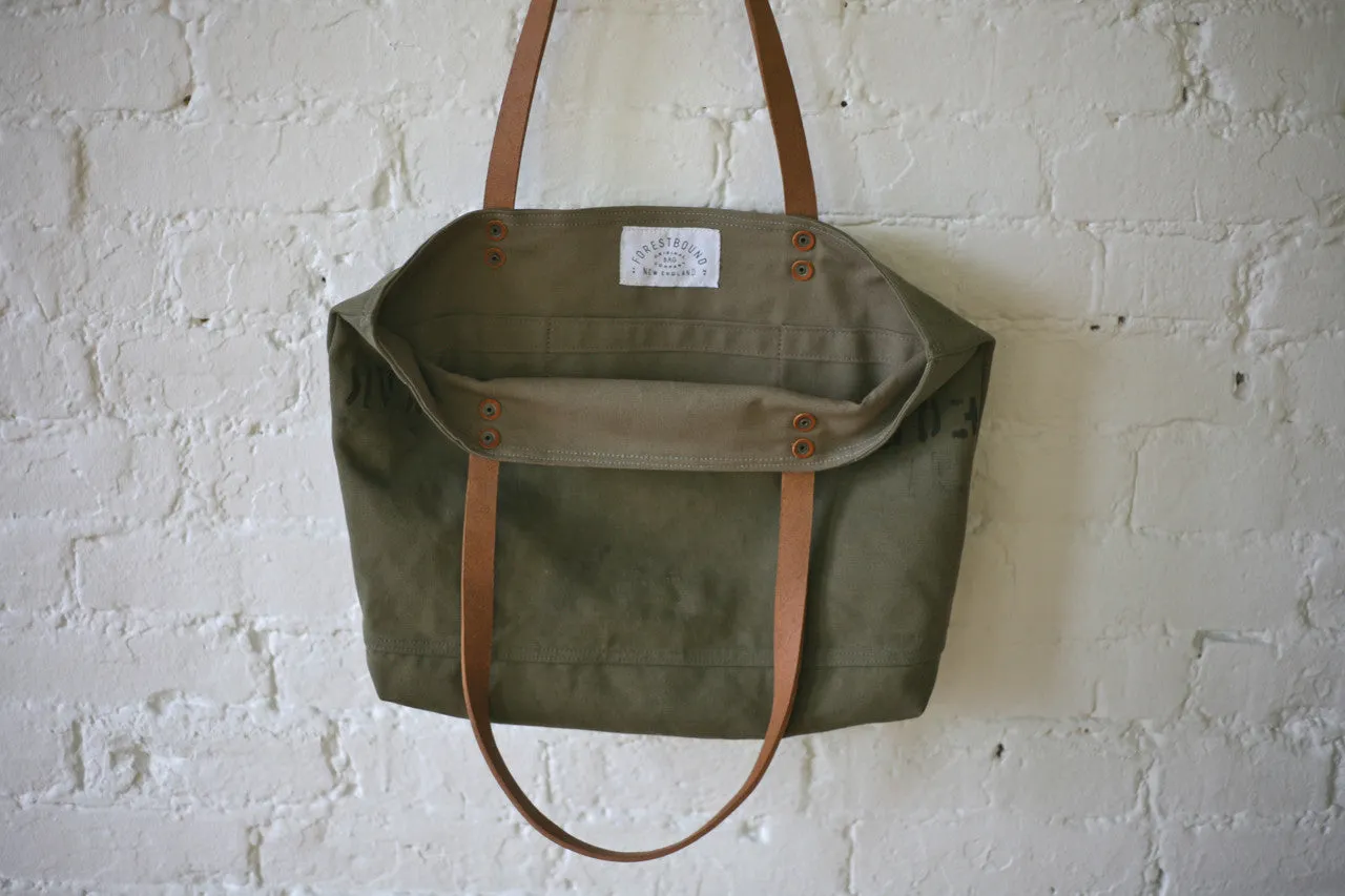 WWII era Canvas Tote Bag