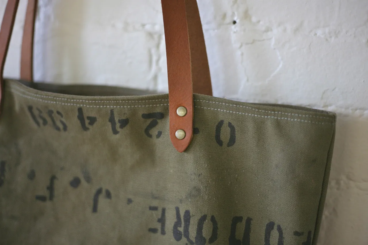 WWII era Canvas Tote Bag
