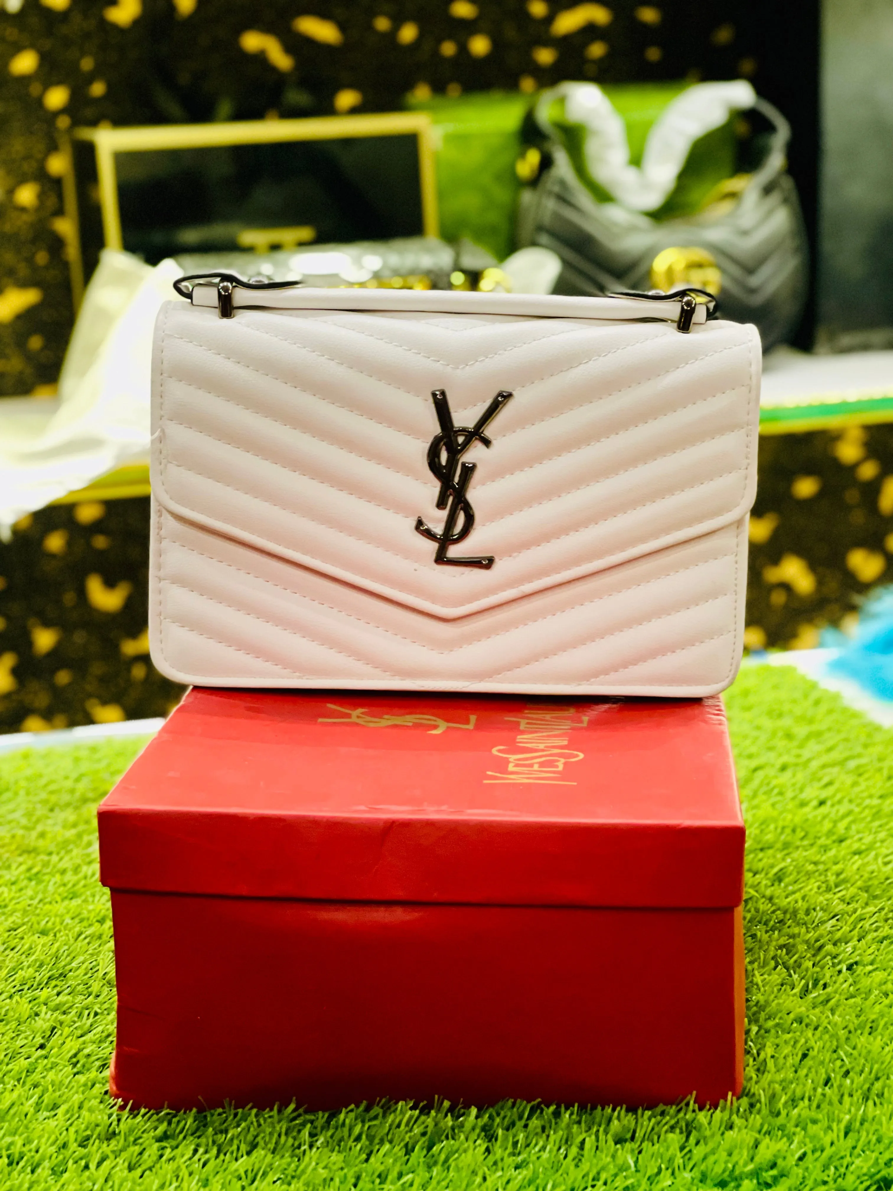 YSL WHITE BAG PREMIUM