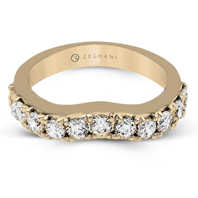 ZR1144 Anniversary Ring in 14k Gold with Diamonds