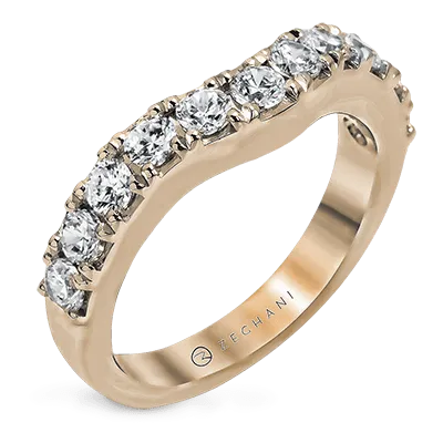 ZR1144 Anniversary Ring in 14k Gold with Diamonds